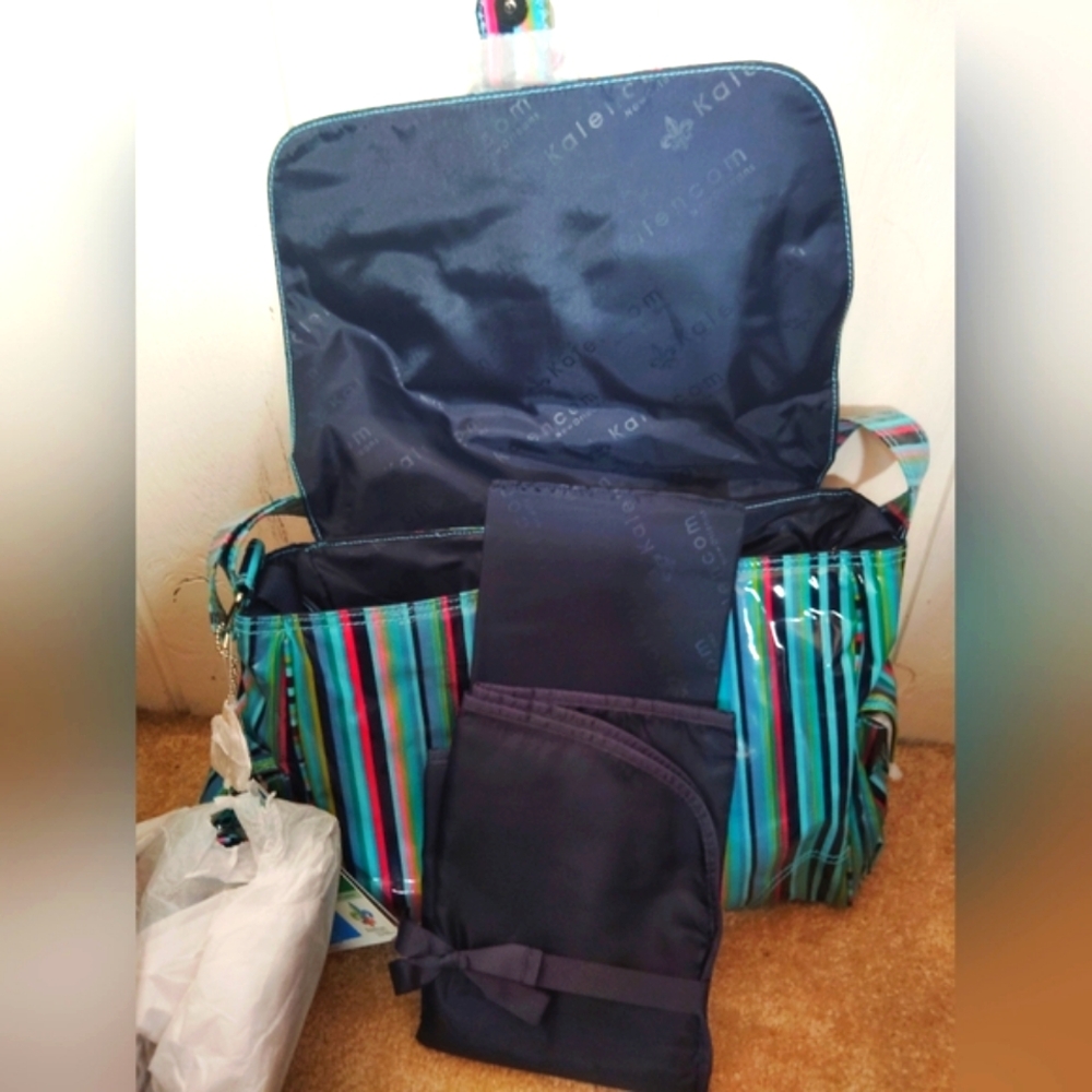 NWT!! KALENCOM, Dixie Stripes Diaper Bag Bundle - Picture 8 of 8